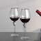 Rimmed Red Wine Glasses with Diamond Rhinestone Accent - 18 oz, 10 Inches Tall - Perfect Toasting Glasses for Bride and Groom, Great for Party, Wedding Anniversary and Special Occasion